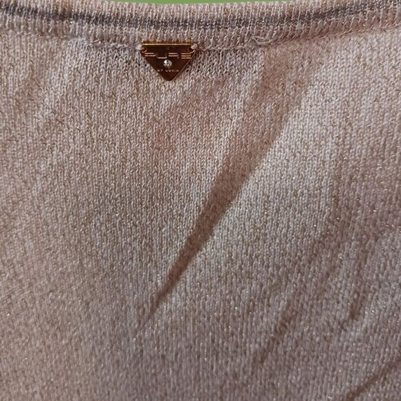 Pure By Lucia Sleeveless Top with Subtle Shimmer gold Gold Size 10 - Picture 5 of 13